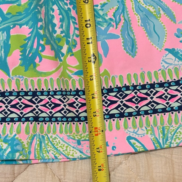 Lilly Pulitzer Pink and Blue Leaf Print Luxletic Skort Size 8 - Picture 13 of 14